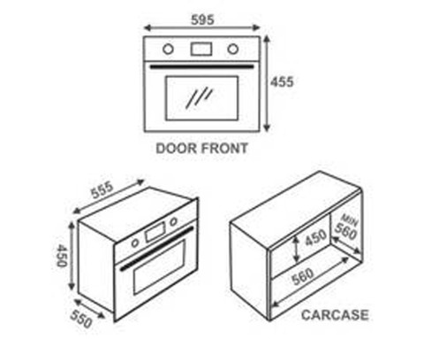 EPBI COMBO OVEN TRIM 44L