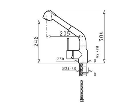 VÒI RỬA BÁT BALATA IRON GREY