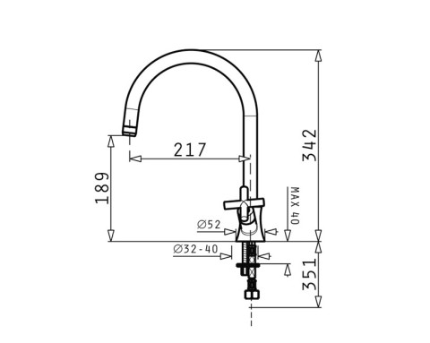 VÒI RỬA BÁT ALEGRETO CHROME
